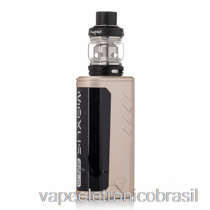 Vape Recarregável Freemax Maxus Solo 100w Starter Kit Dourado